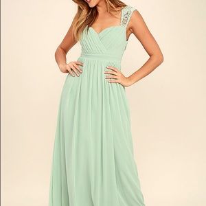 Novela Sage green lace maxi dress from Lulus